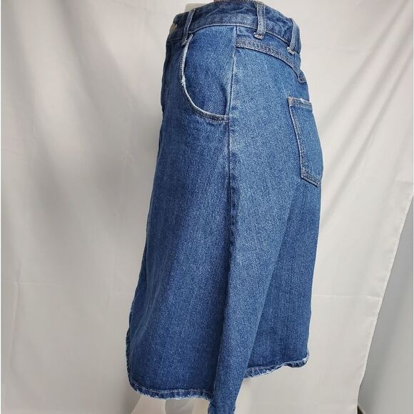 ANAP MIMPI denim skirt Japan distressed midi blue jean M - Picture 4 of 12